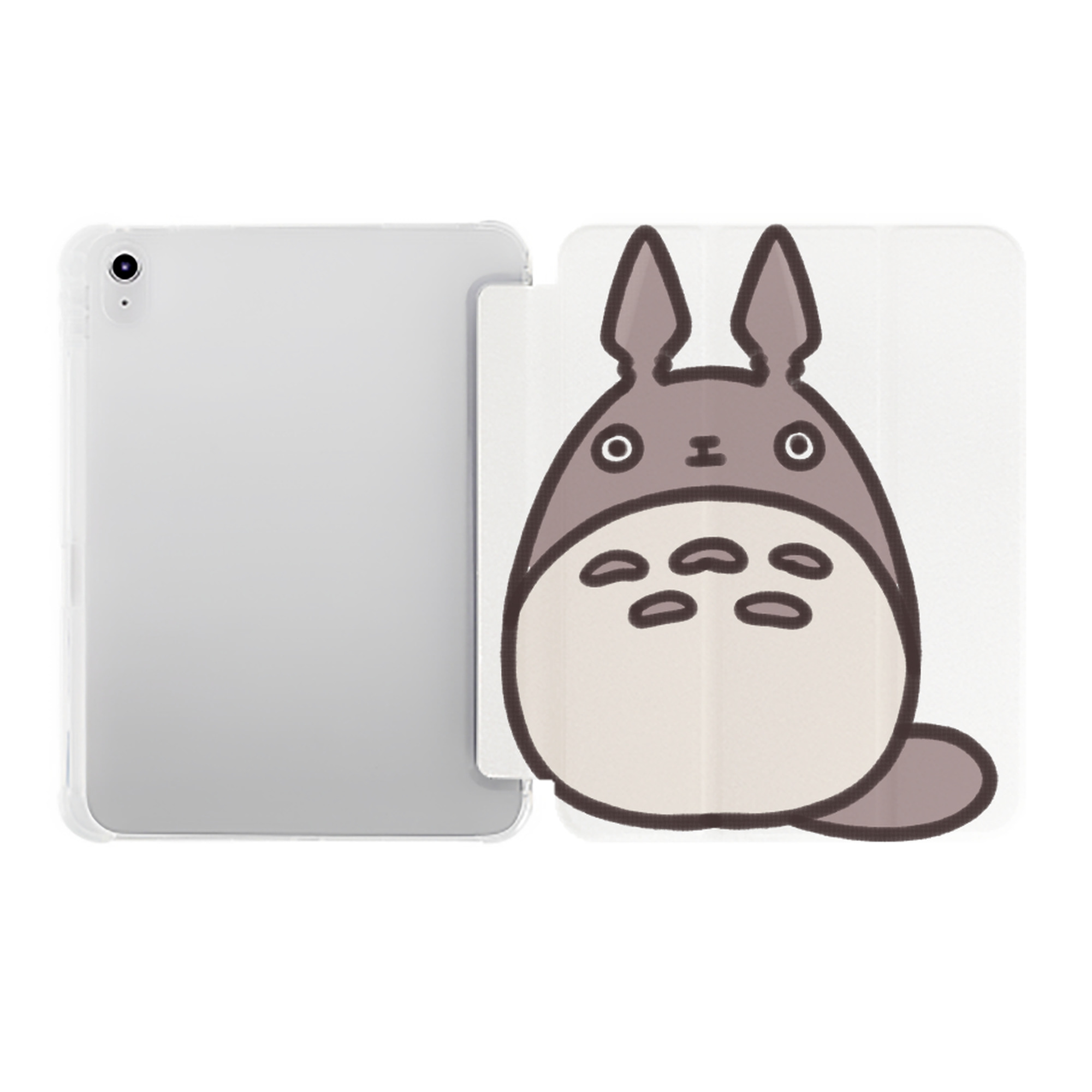 （画像用） となりのトトロ 草壁メイ 草壁サツキ My Neighbor Totoro Satsuki Kusakabe Mei Kusakabe IPad ケース ペン収納付き 三つ折りスタンド PUレザー×シリコン 対応機種9.5/10.5/10.9インチ